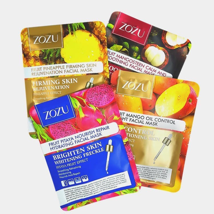 ZOZU Mask Sheet GIRLSNEED77 MASKER WAJAH BUAH ZOZU