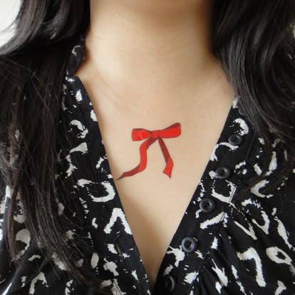 

POTATOO RED RIBBON Temporary Tatto Sticker
