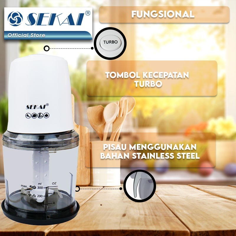 SEKAI Chopper Penggiling Daging Sayur Buah / Food Processor - CP-5051P