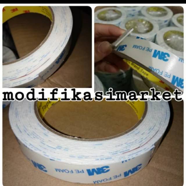 

DOUBLE TAPE 3M PE FOAM ISOLASI BB BUSA 2CM X 4METER