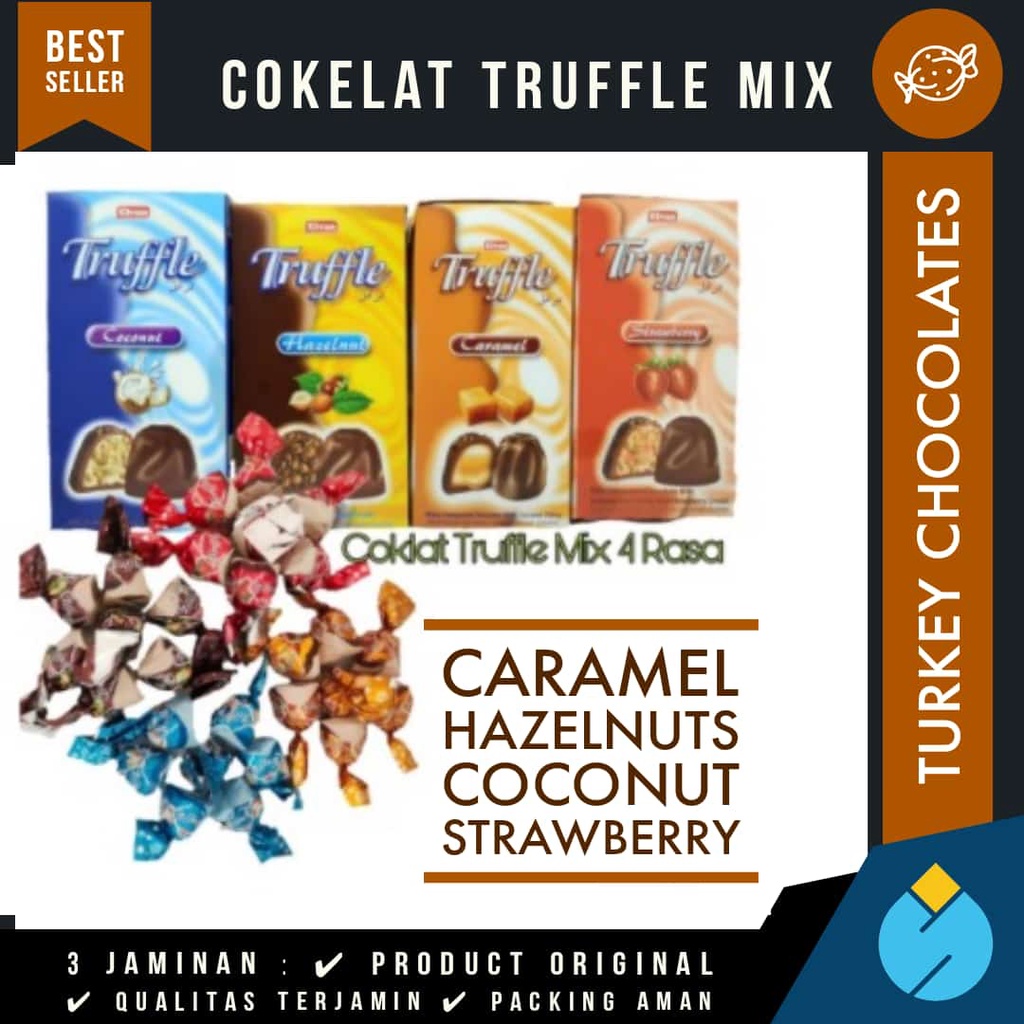 

COKELAT TRUFFLE MIX 200GR | COKELAT ARAB | COKELAT TURKI