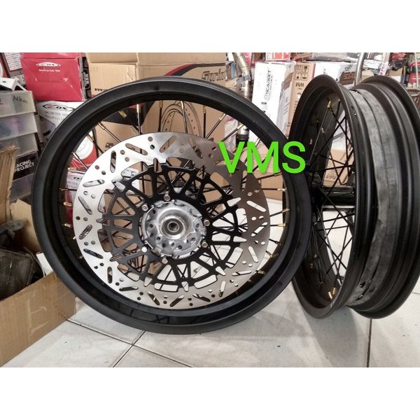 Barang velg supermoto crf KLX dtraker velg Supermoto sprint xd 300 350 17 cakram lebar Kualitas