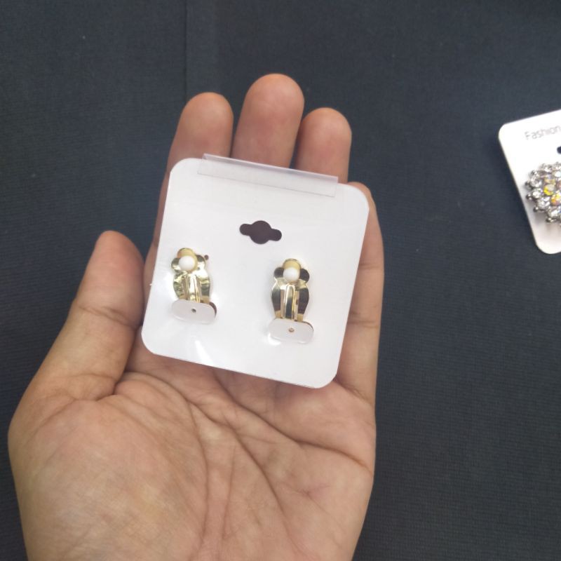 Giwang Jepit Bunga Matahari-Anting Pesta