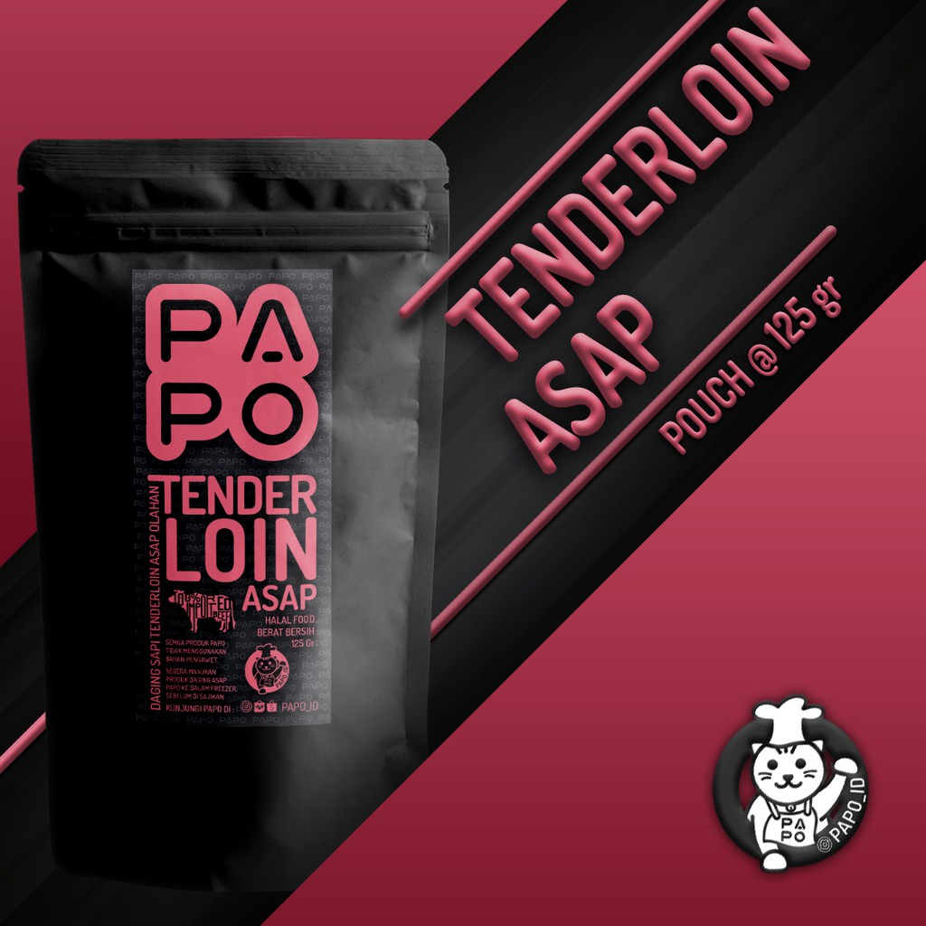 

sei sapi tenderloin PAPO / sei tenderloin PAPO Kemasan Siap Saji