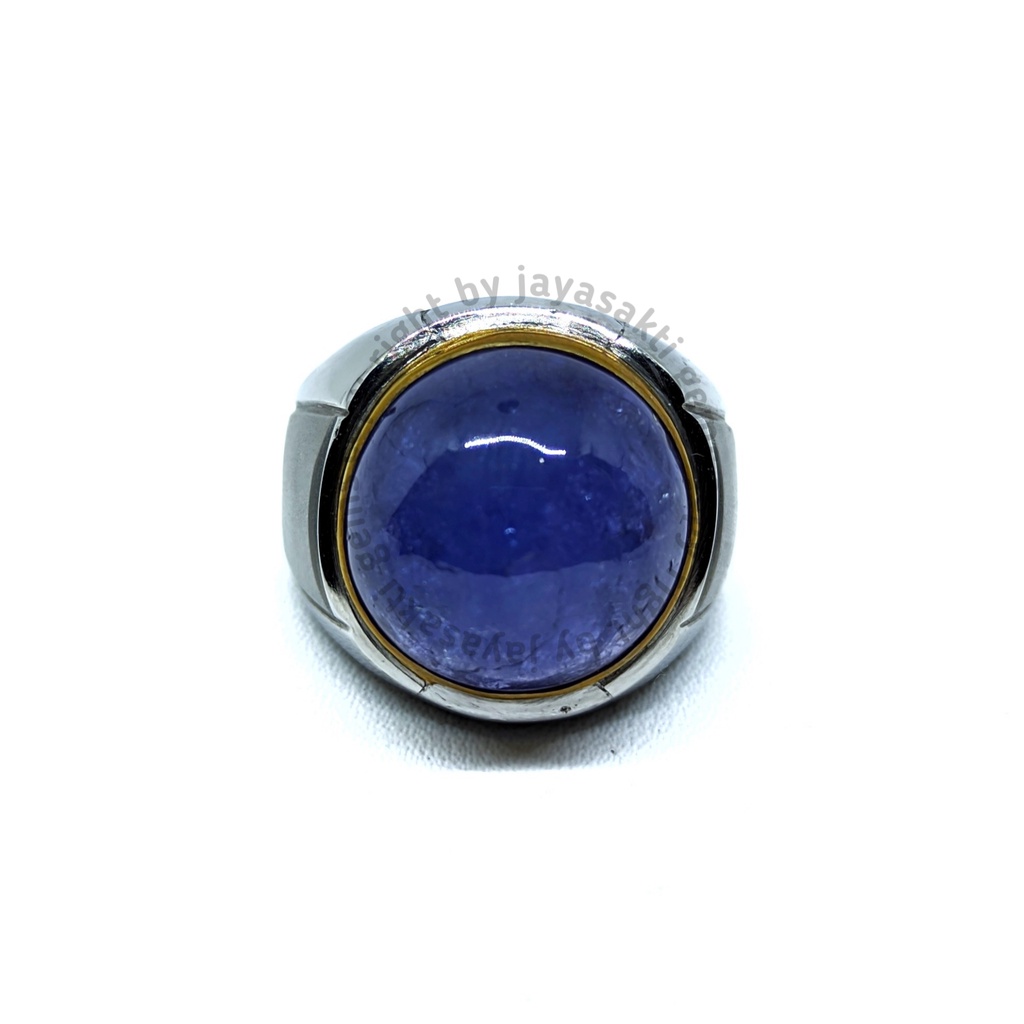 Natural Royal Blue Tanzanite Ring Monel Mewah JSB 03