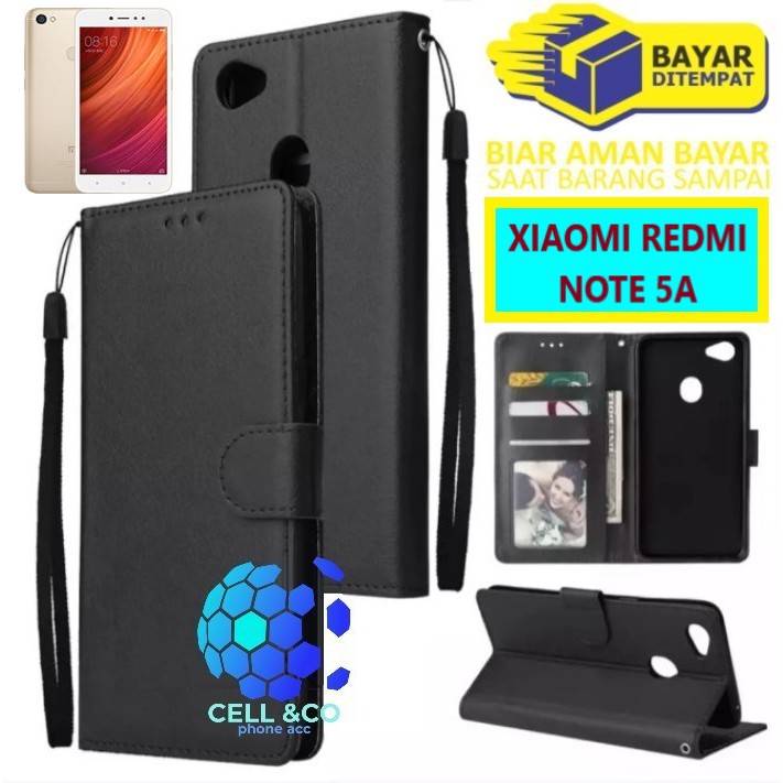 Flip cover XIAOMI REDMI NOTE 5A Flip case buka tutup kesing hp casing flip case leather wallet