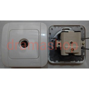 Stop kontak TV IB Broco Galleo white / outlet socket tv