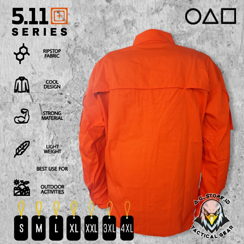 Kemeja tactical 511 tangan panjang