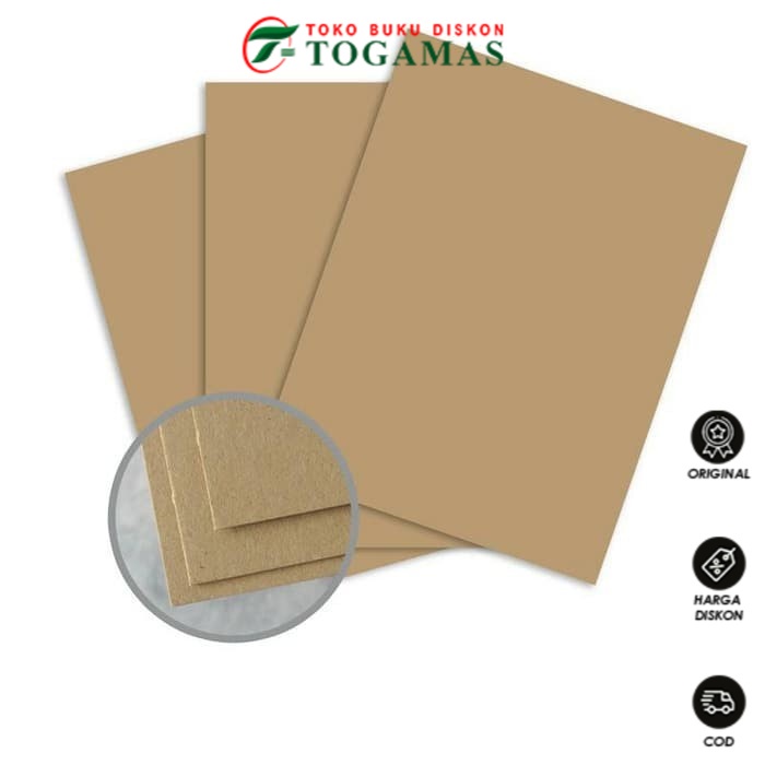 KERTAS KARTON DUPLEK YELLOW BOARD