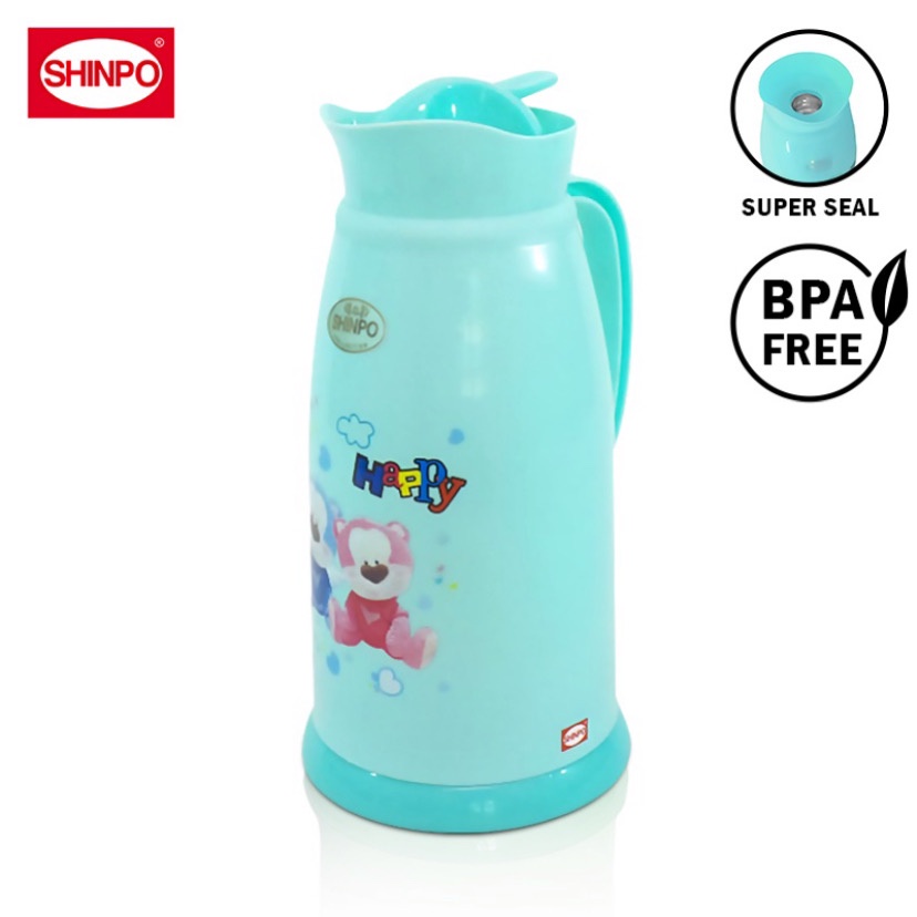 ( BISA COD ) PROMO SHINPO TERMOS AIR PANAS &amp; DINGIN HIGUCHI SIP 463 / TERMOS AIR PANAS 1,3 LITER / THERMOS HIGUCHI VACUUM FLASK WITH SUPER SEAL / TERMOS LUCU