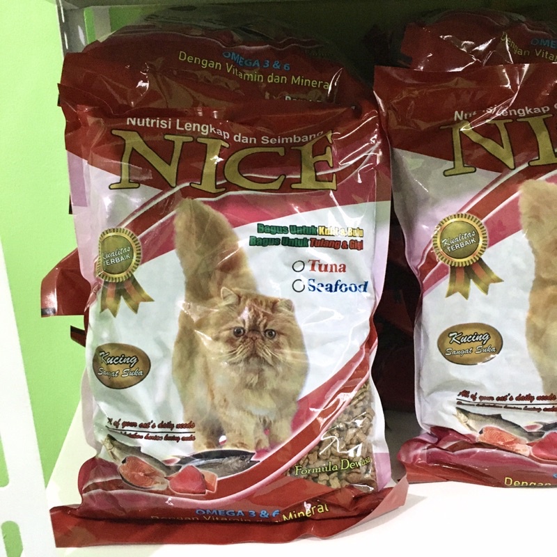Makanan kucing Nice 1kg