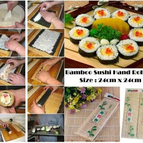 bamboo sushi roll tikar penggulung sushi