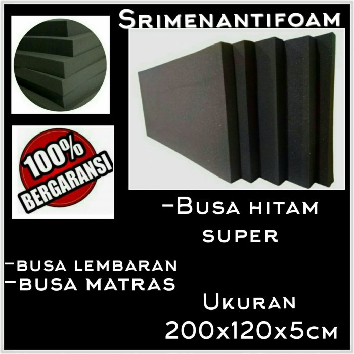 BUSA LEMBARAN/BUSA HITAM/BUSA MATRAS UKURAN 200X120X5CM