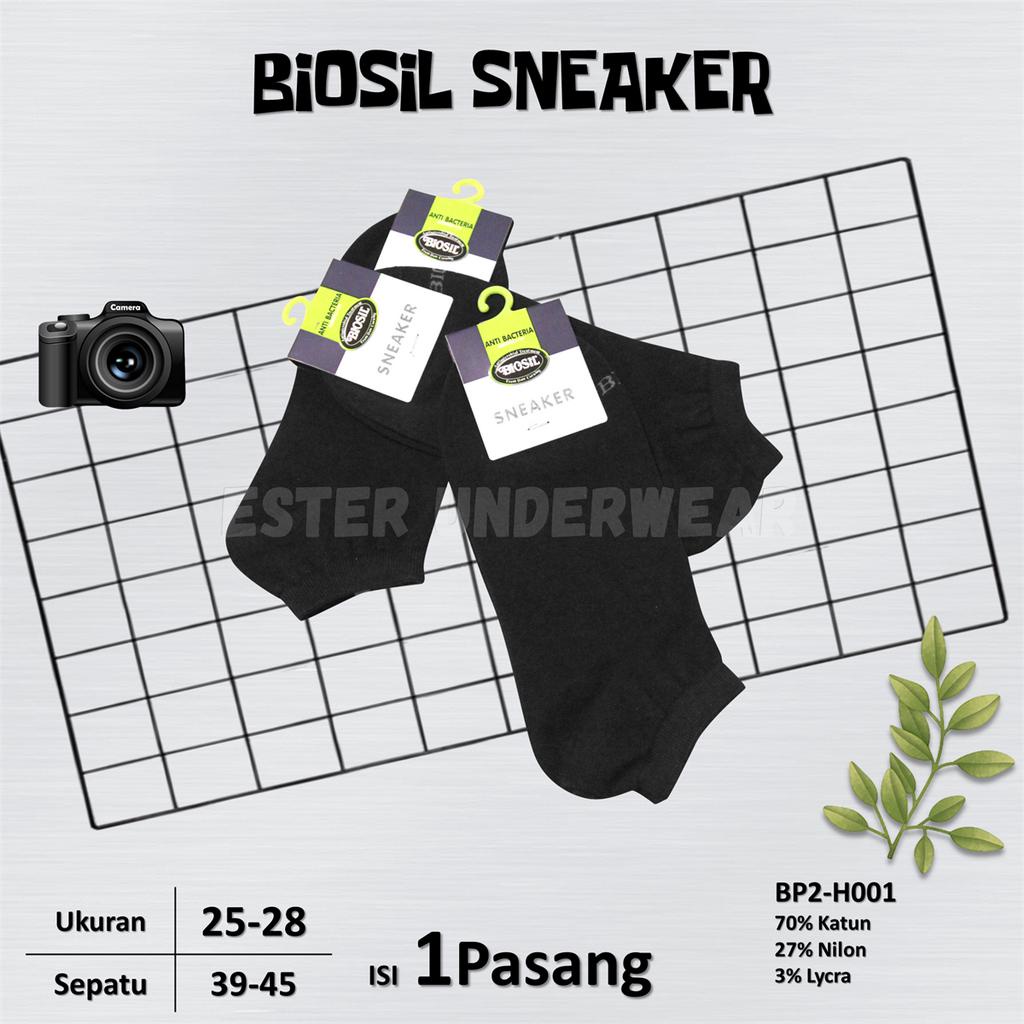 Kaoskaki Pria Biosil Sneaker BP2 Isi 1 Pasang