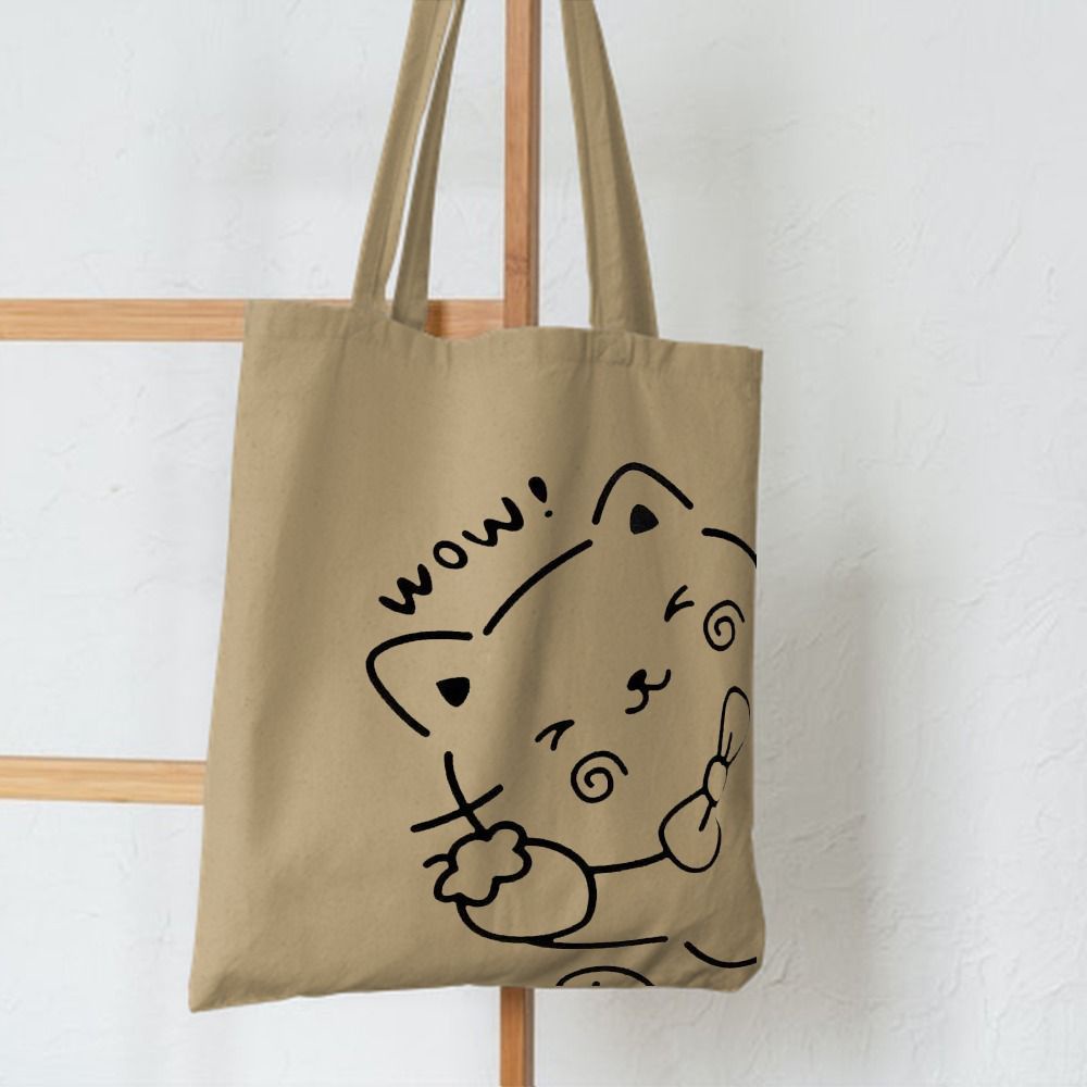 TERLARIS! PESTA SALE 10.10 ! [RESLETING + MUAT LAPTOP] CAT WOW TOTEBAG SEMI KANVAS | TOTEBAG RESLETING | TOTEBAG BESAR | TOTEBAG KOREA | TOTEBAG TEBAL | TOTEBAG LAPTOP | TOTEBAG NONGKI | TOTEBAG MOTIF | TOTEBAG NONGKRONG | TOTEBAG SEPATU | TOTEBAG MERK