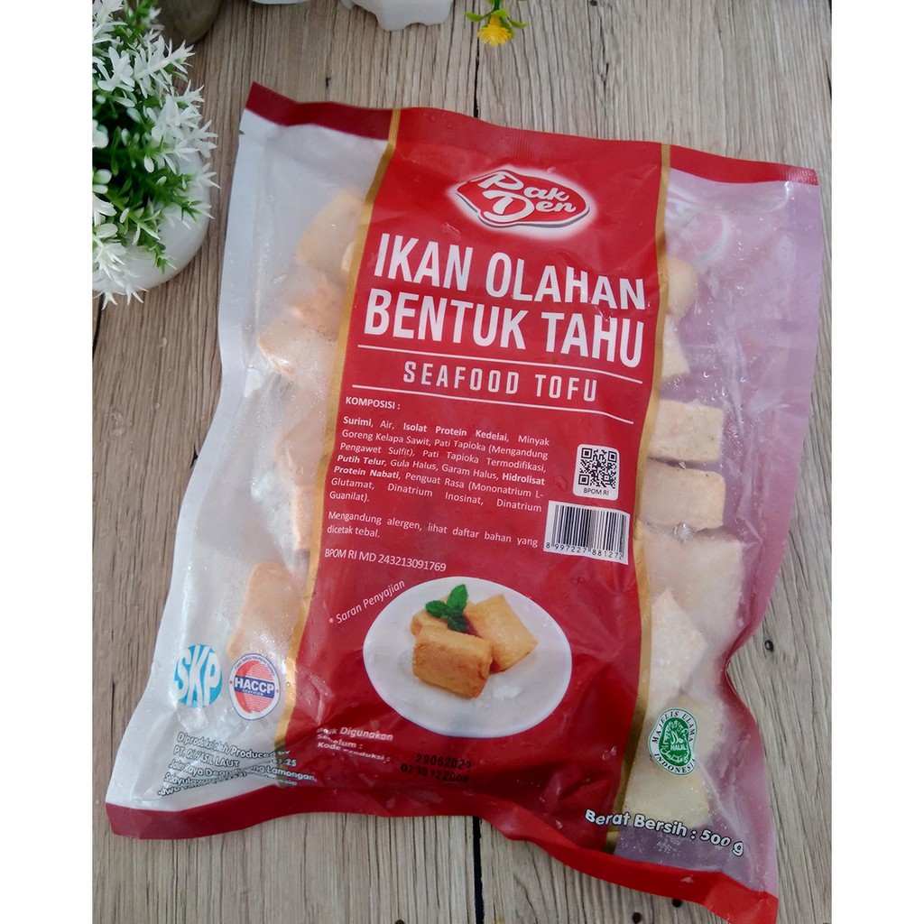 

Pak Den ikan olahan bentuk tahu seafood tofu 500gr