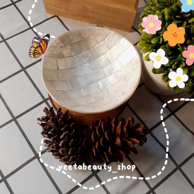 Mangkok Masker Kerang Aesthetic / Mangkok Masker Kerang Viral