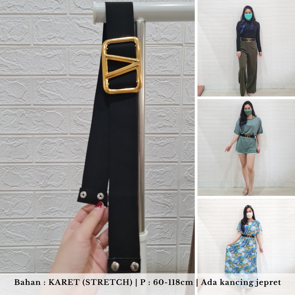 belt v elegant karet melar