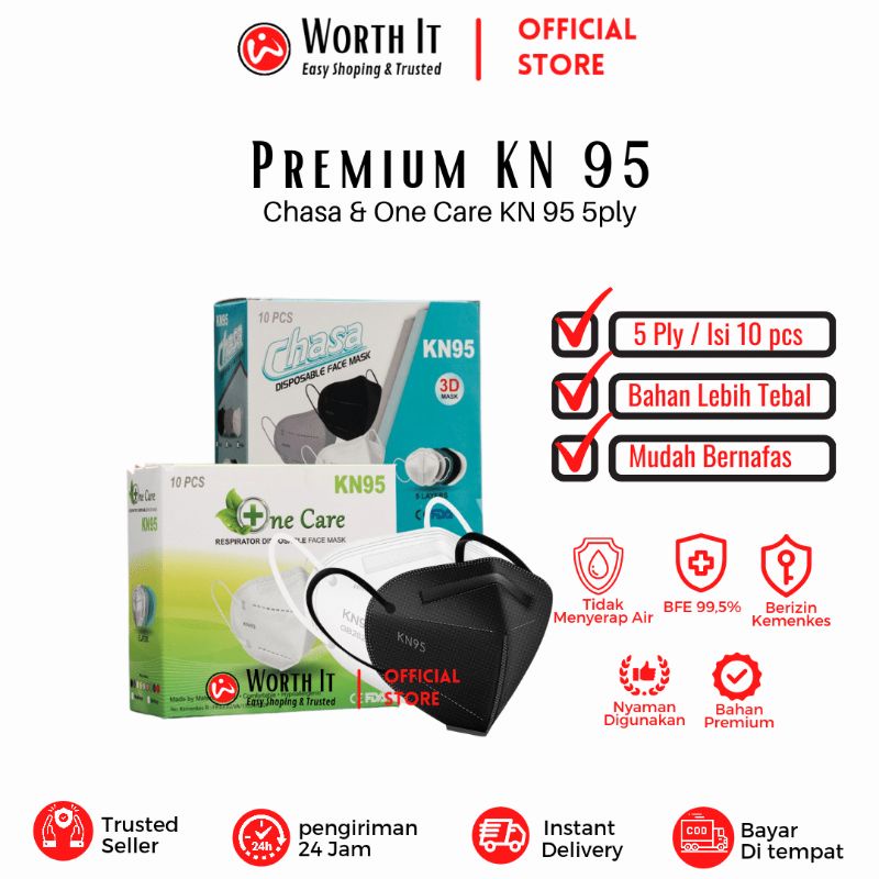 Masker Kn 95 Kn95 One care Onecare Chasa 5 ply