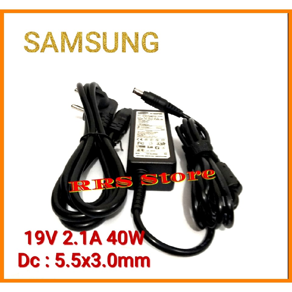 ADAPTOR CHARGER SAMSUNG NC108 NC108P N100 N148 N128 N125 NC110 NC111 NP275E4V RV413 NP270E5E 2.1A