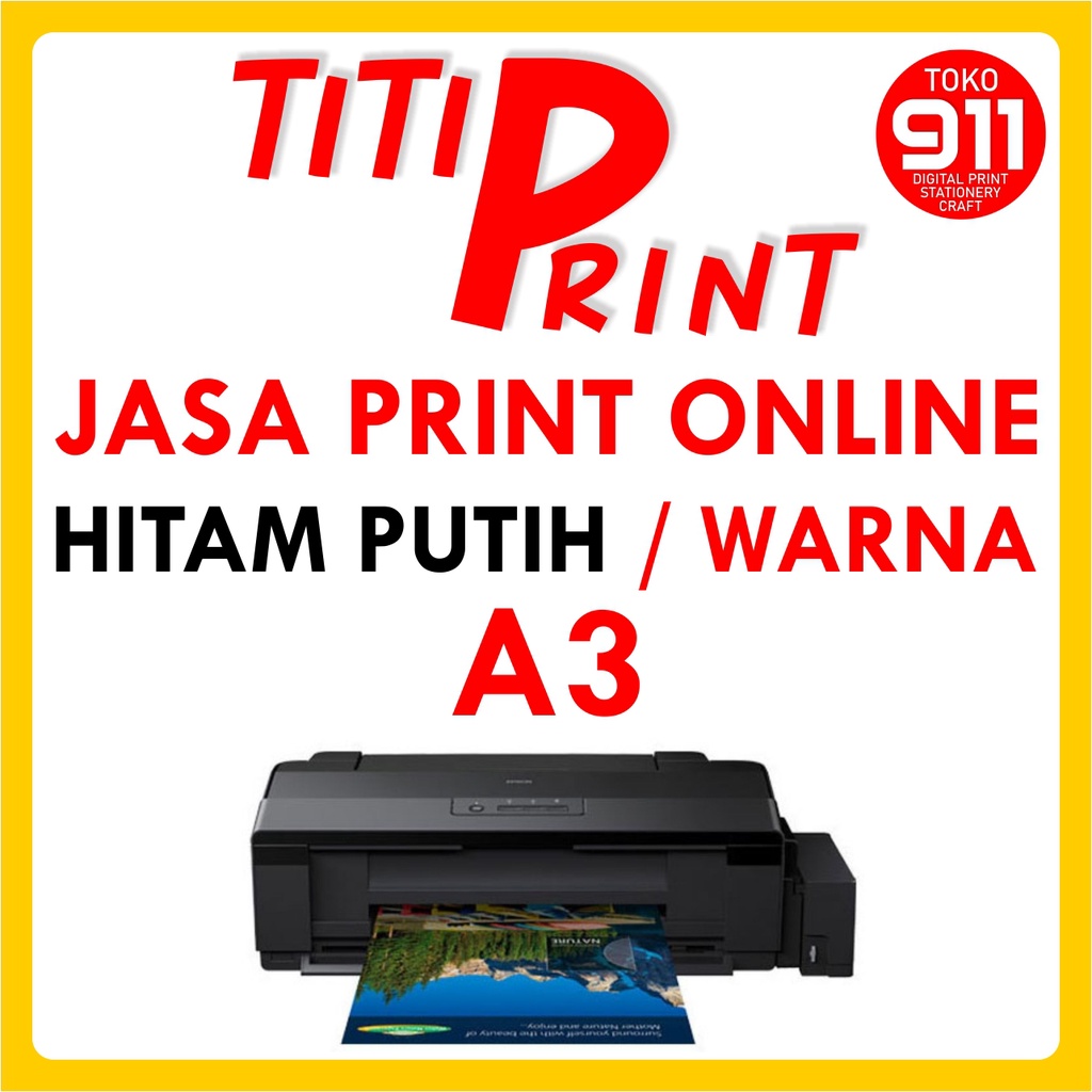 

JASA PRINT MURAH HITAM PUTIH/WARNA A3