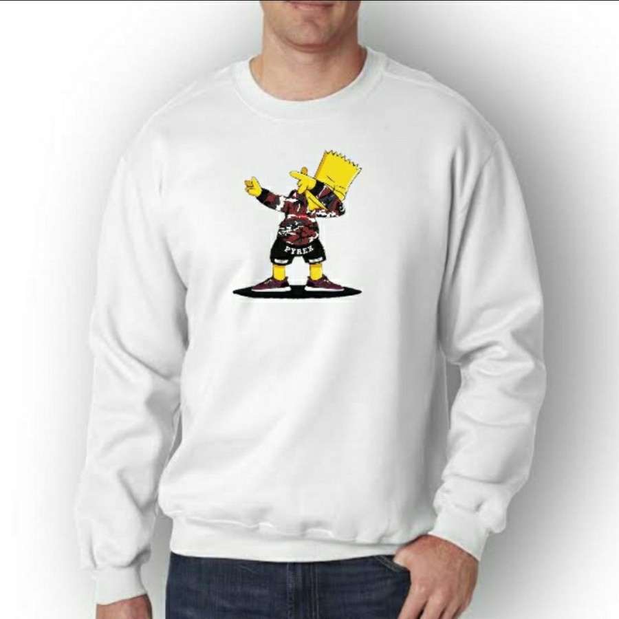 SWEATER HOODIE FASHION BRANDED SUPREME X SIMPSON PRIA WANITA/COD