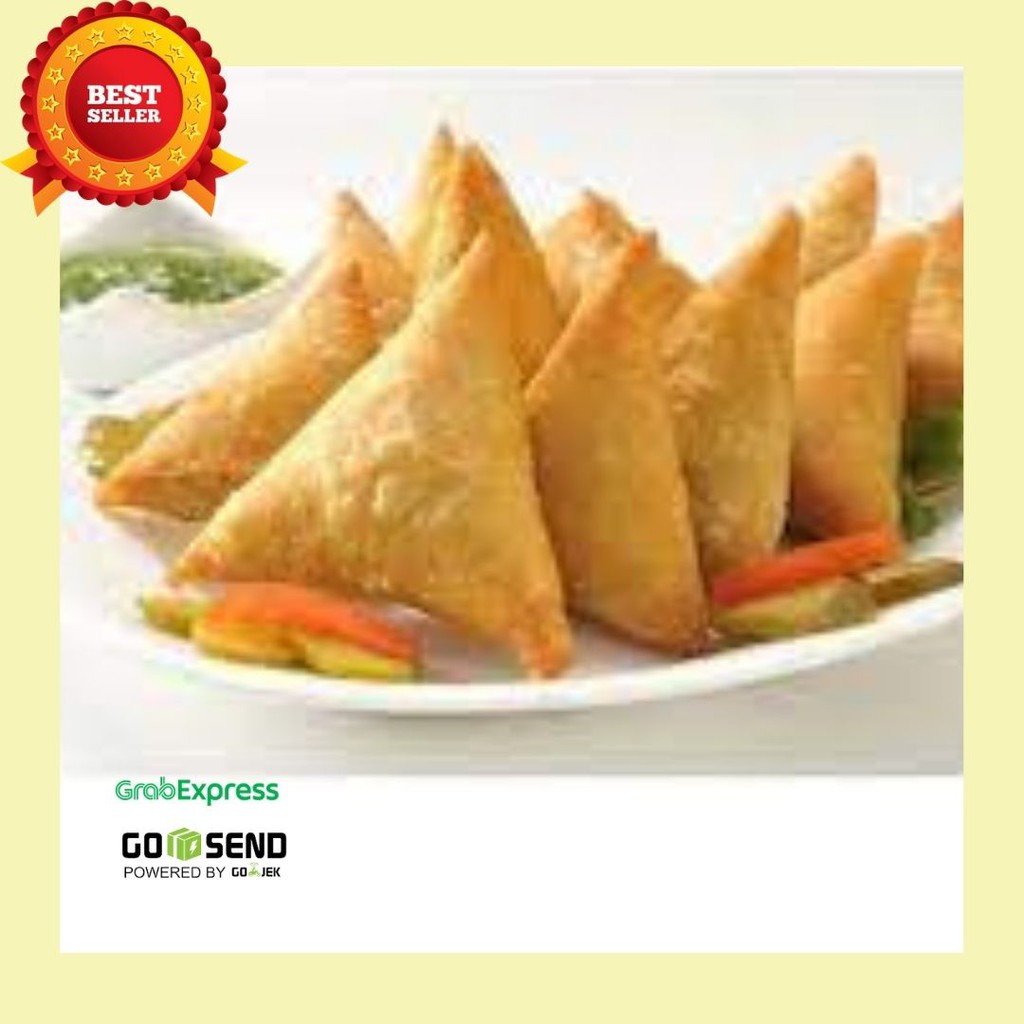 Sambosa Samosa Frozen  Beku isi Daging Cabe Ijo Satuan