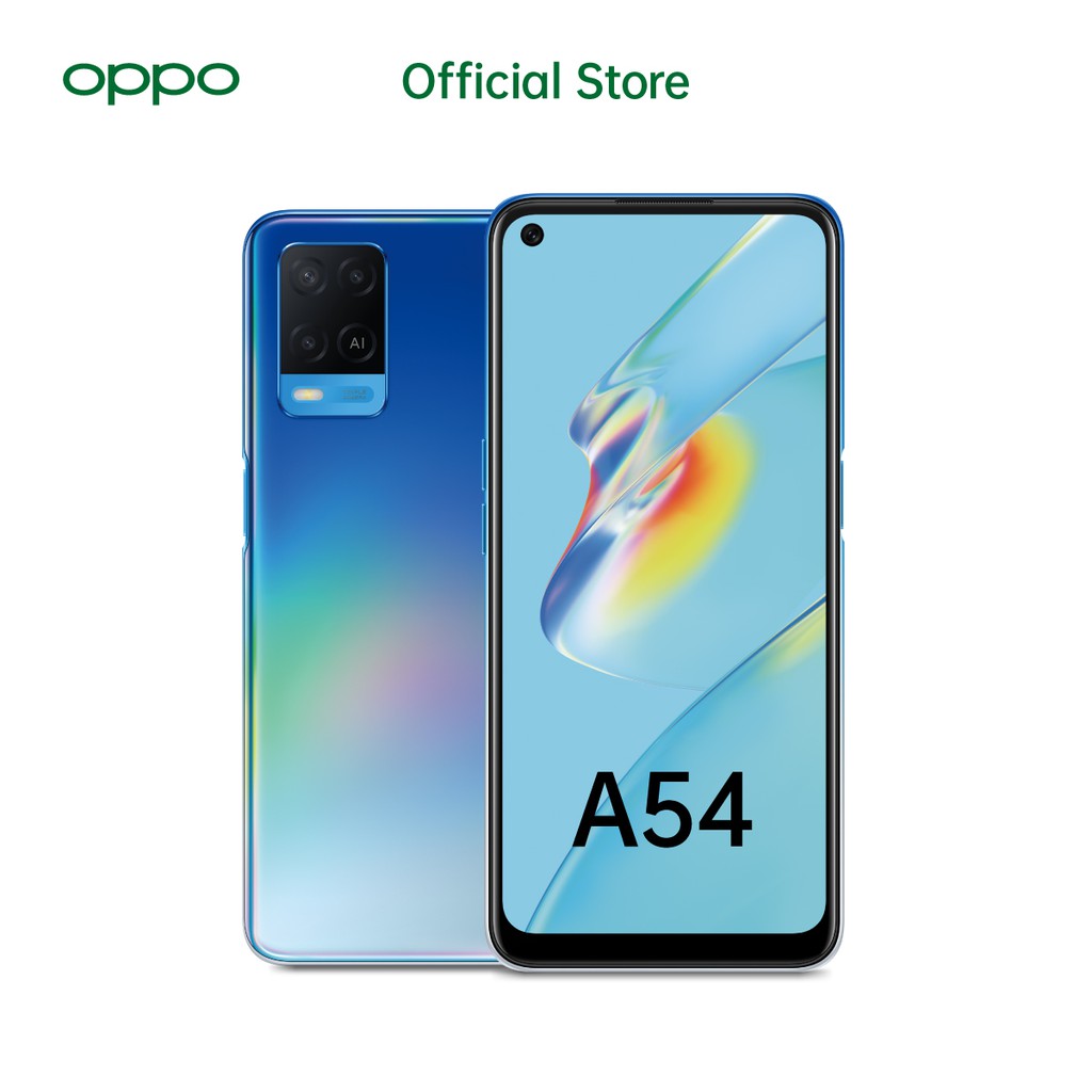 OPPO A54 4/64GB [16MP Selfie Camera, IPX4 Water Resistant