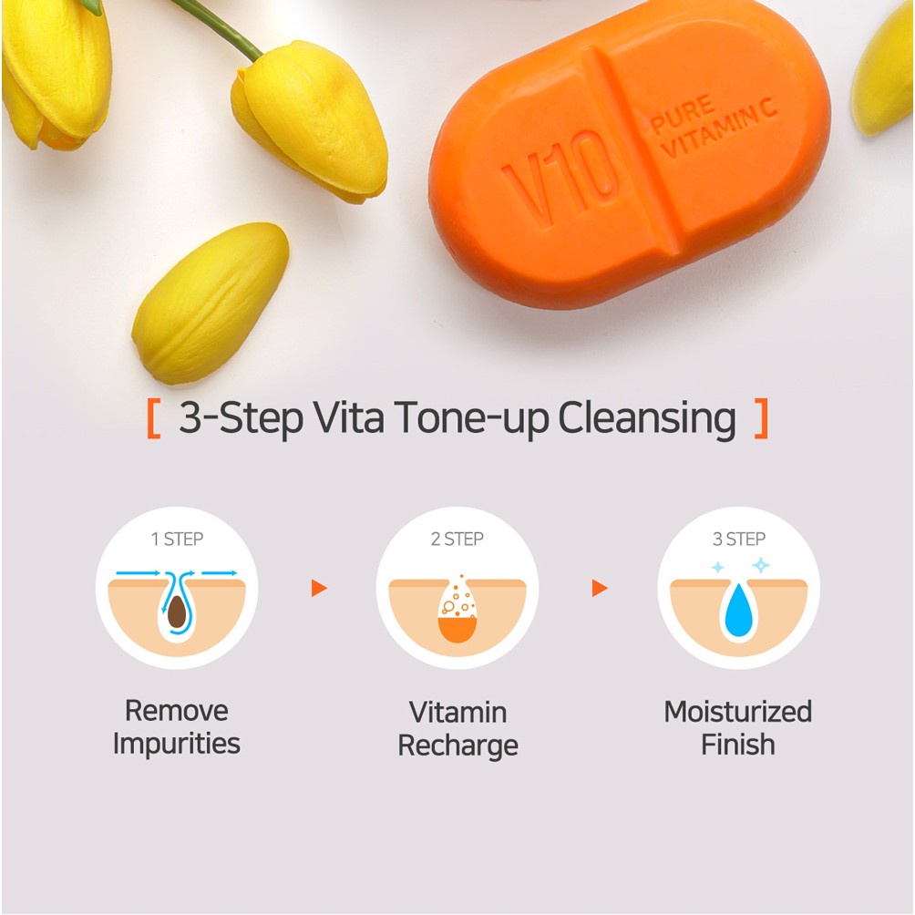 BPOM Some By Mi Pure Vitamin C V10 Cleansing Bar 106gr