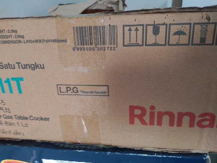 Kompor Rinnai Ri 511t Api Turbo<br />stainless 1 Tungku Kitchen Gas Stove Ri-511t Api Besar Original Asli