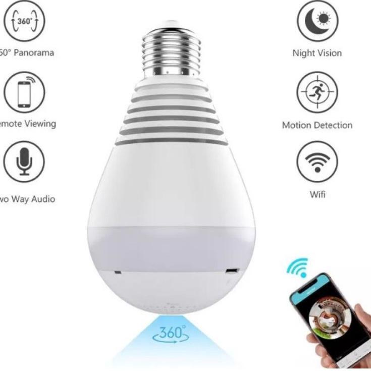 Recomended.. CCTV LAMPU BOHLAM V380 V380pro PANORAMIC 360° HD