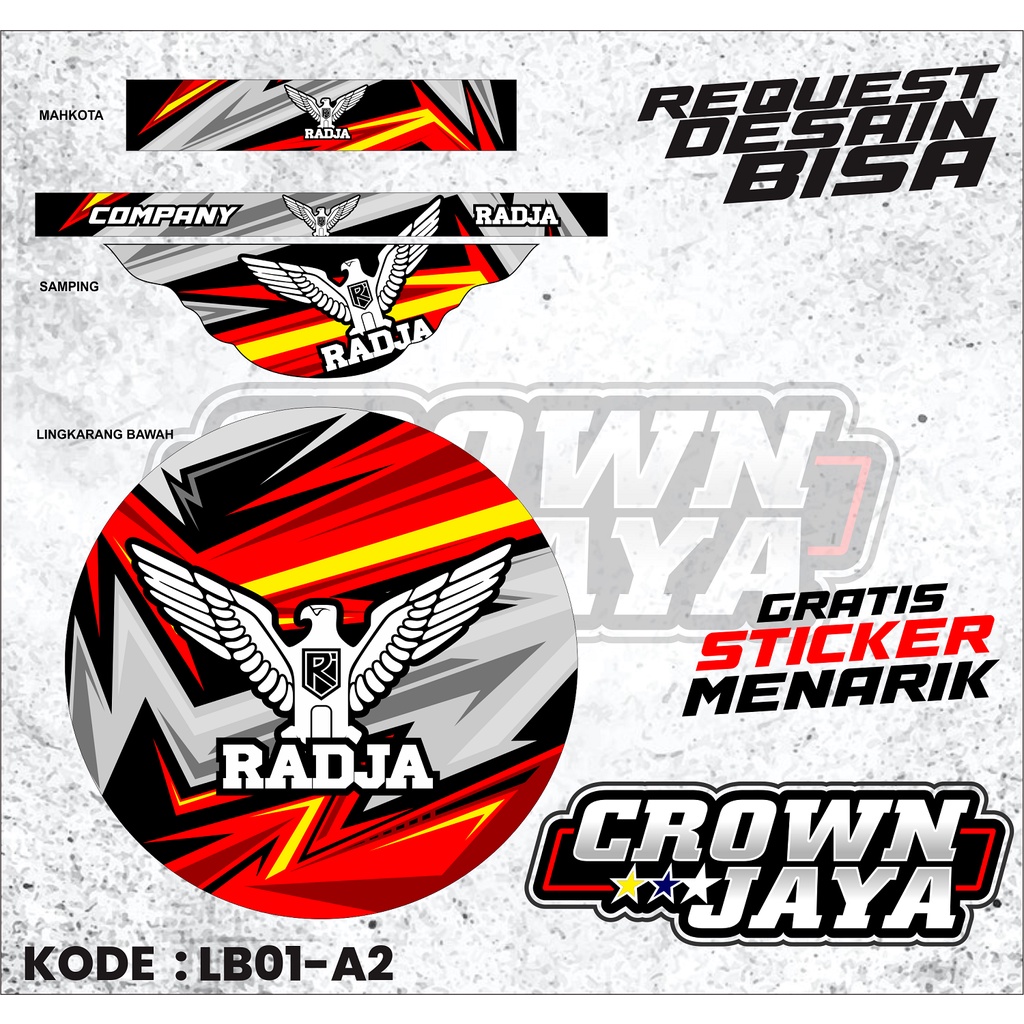 STICKER SANGKAR TEBOK LOVE BIRD RADJA - KODE LB