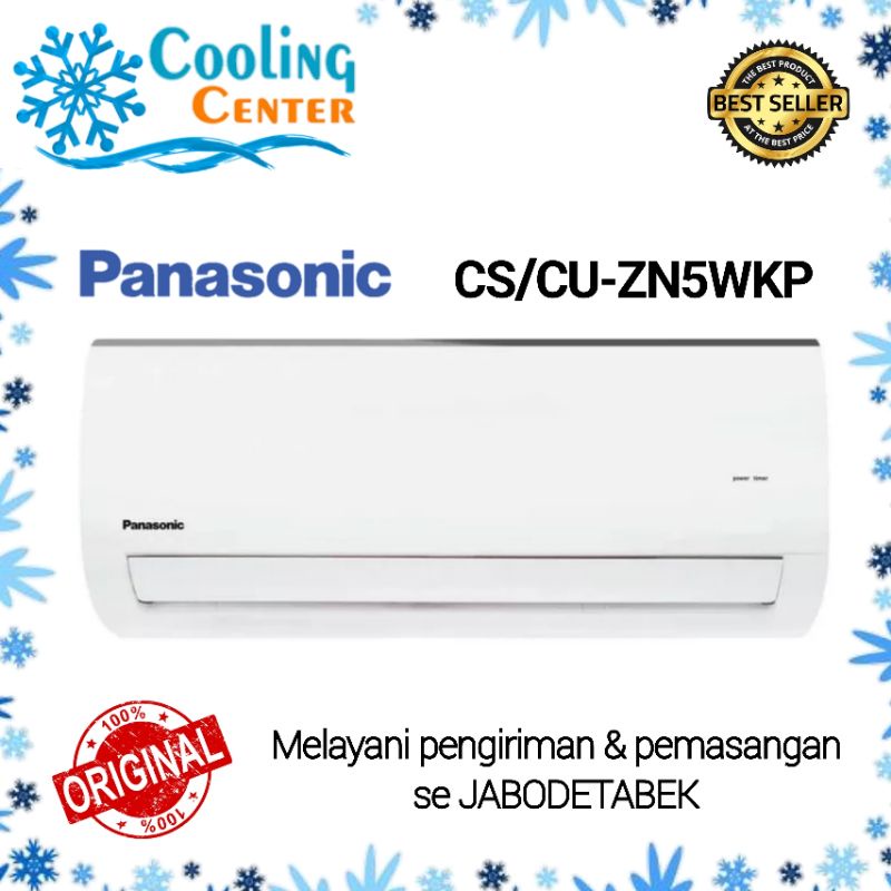 AC PANASONIC 1/2 PK CS - ZN 5 WKP Harga Unit Only