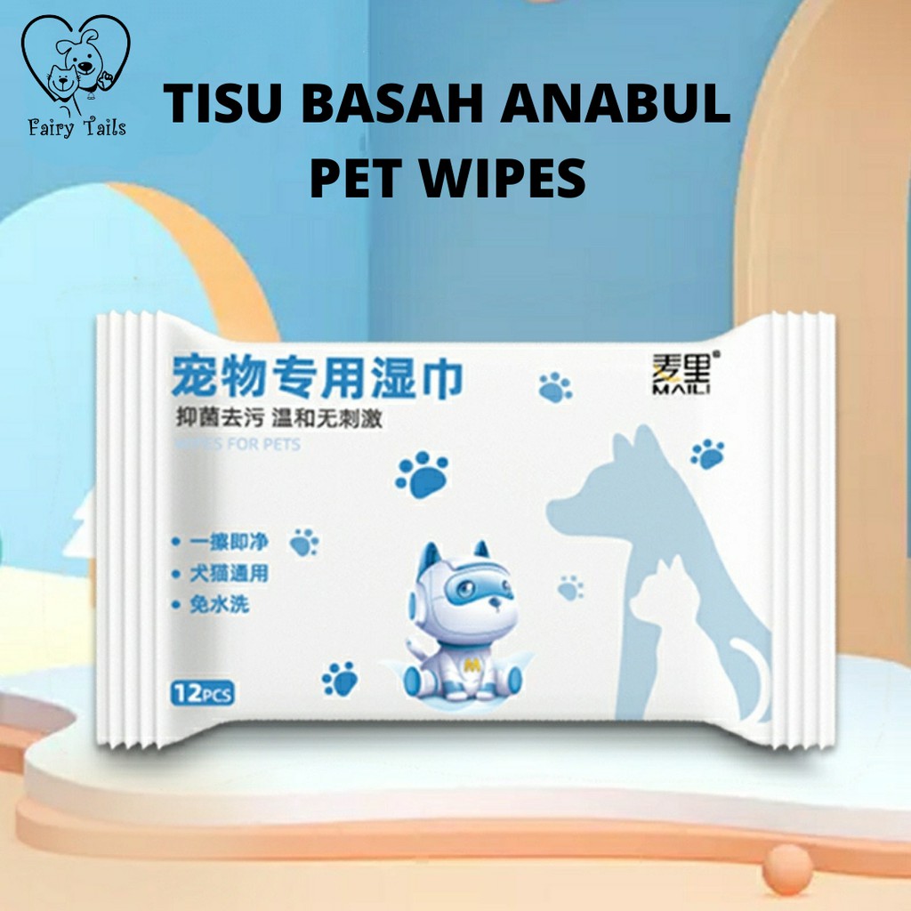 Pet Wipes Wet Tissue Basah Anabul Untuk Anjing Dan Kucing / Tisu Pembersih / Grooming Perawatan Tubuh