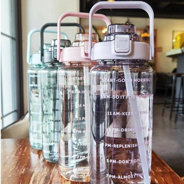 BOTOL MOTIVASI 2LITER ORIGINAL PABRIK YIBEN TRANSPARAN