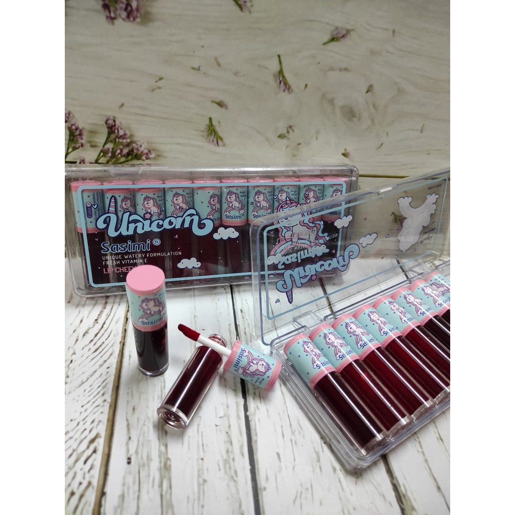 Lip tint Mini isi 10 pcs casing  peiyen- mix tint