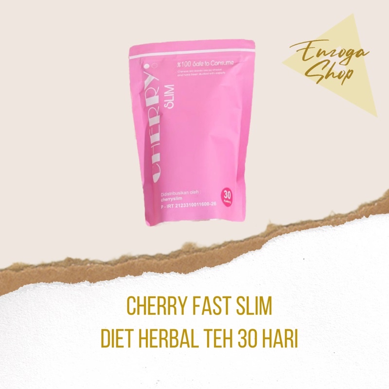 (RESELLER RESMI) CHERRY FAST SLIM Diet Herbal Teh 30 Hari