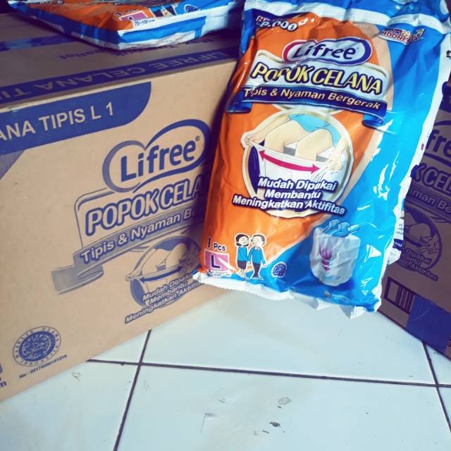 POPOK CELANA DEWASA MERK LIFREE uk L isi 10pcs