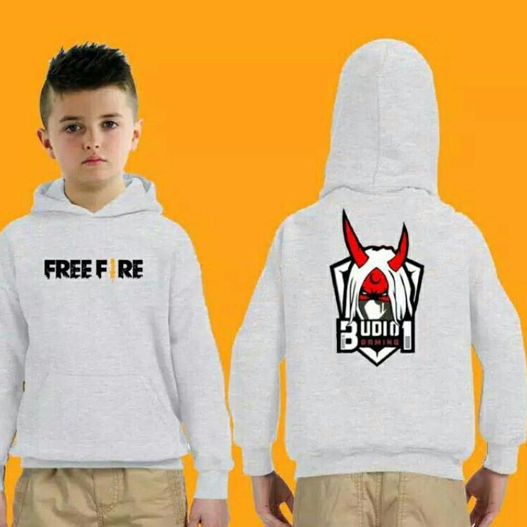 Keluaran Terbaru.. Jaket anak FREE FIREE BUDI GAMING/Jaket FREEFIRE /sweater FF BUDI/Jaket anak free