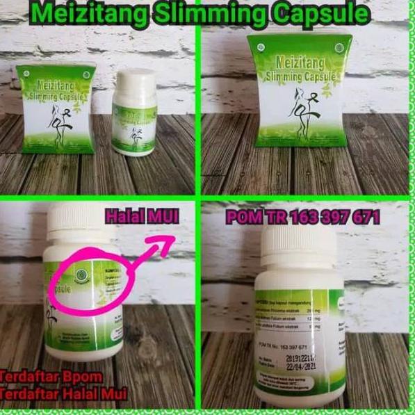 ➧Terkini➧ KEMASAN BARU Meizitang slimming capsule - meizitag kapsul pelangsing original BPOM 48 ➧