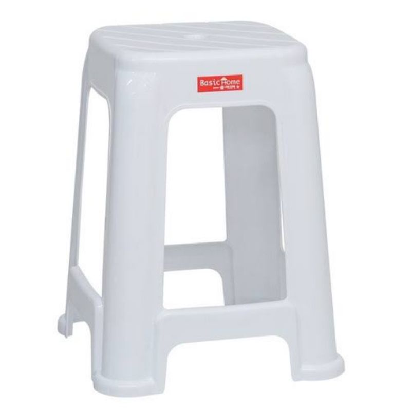 Basic Home Lion Star BHG-1 Amana High Stool White Kursi Makan Putih