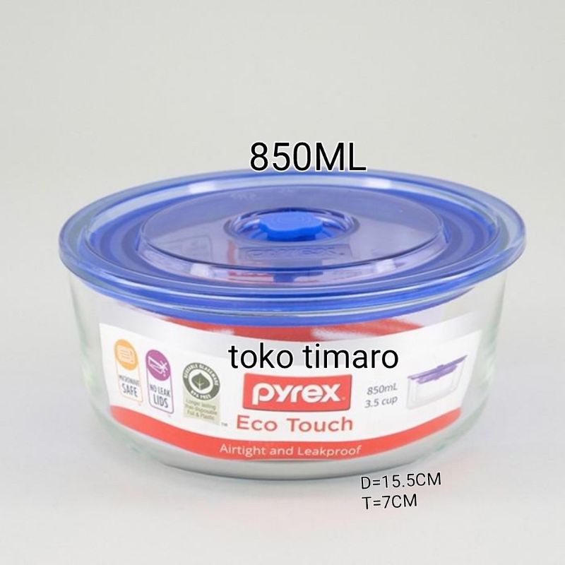 PYREX MANGKUK ECO TOUCH ROUND 850ML