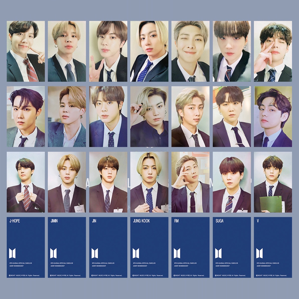 7pcs / Set Kartu Lomo Kpop BTS ARMY MEMBERSHIP Untuk Koleksi Penggemar