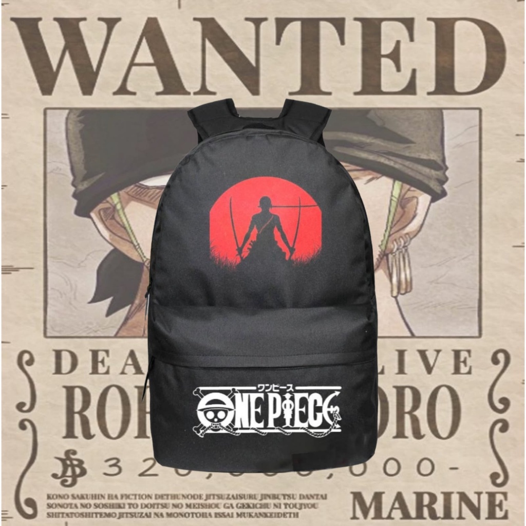 tas ransel anime tas sekolah tas backpack tas punggung one piece