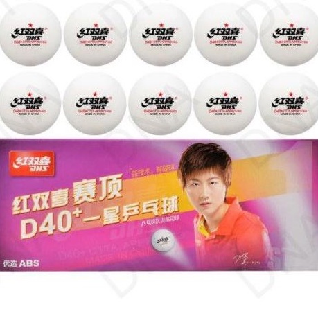 BOLA PINGPONG DHS 40+ 1 STAR ( ISI 10 ) ORIGINAL BUKAN KW