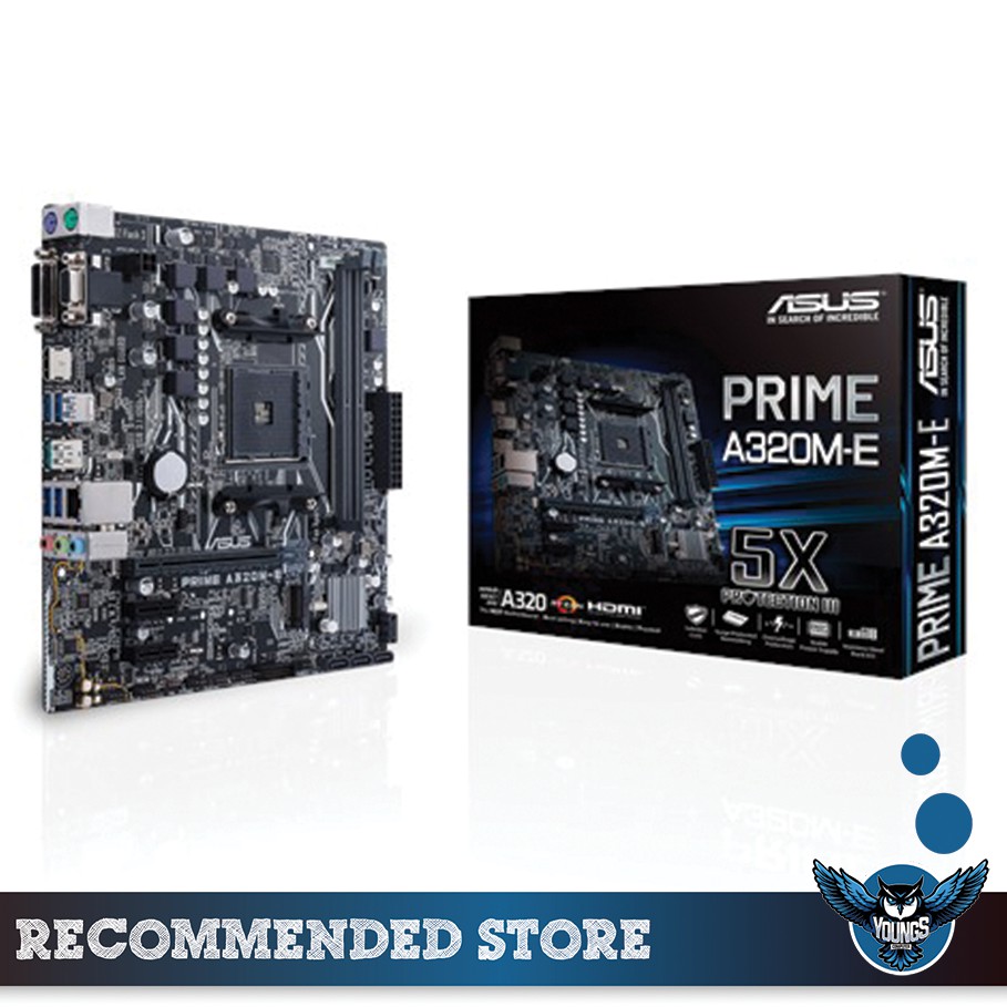 ASUS PRIME A320M-E mATX AM4 MOTHERBOARD AMD