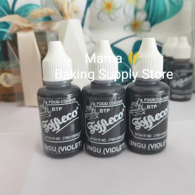 

TOFFIECO Food Coloring Pewarna Makanan VIOLET Ungu Purple 30 cc
