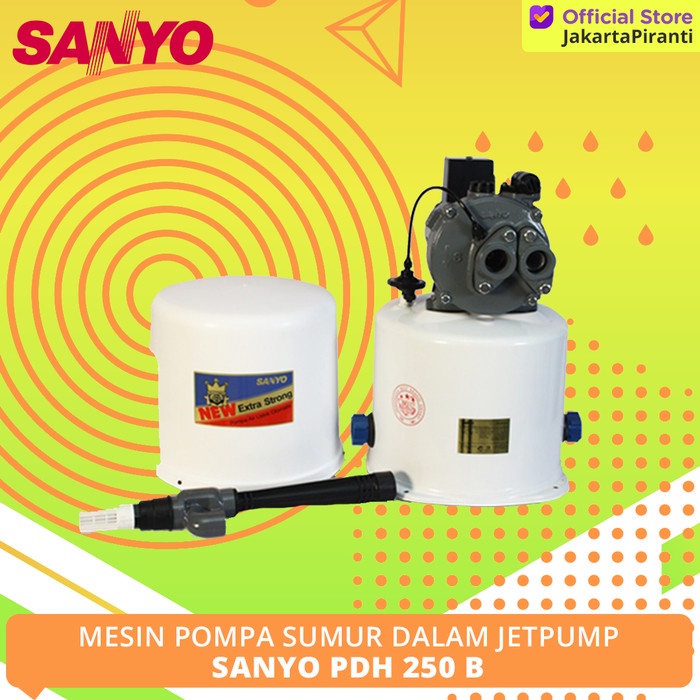 MESIN POMPA JETPUMP SANYO PDH 250 B -JETPUMP 250 WATT (SANYO PDH 250B)