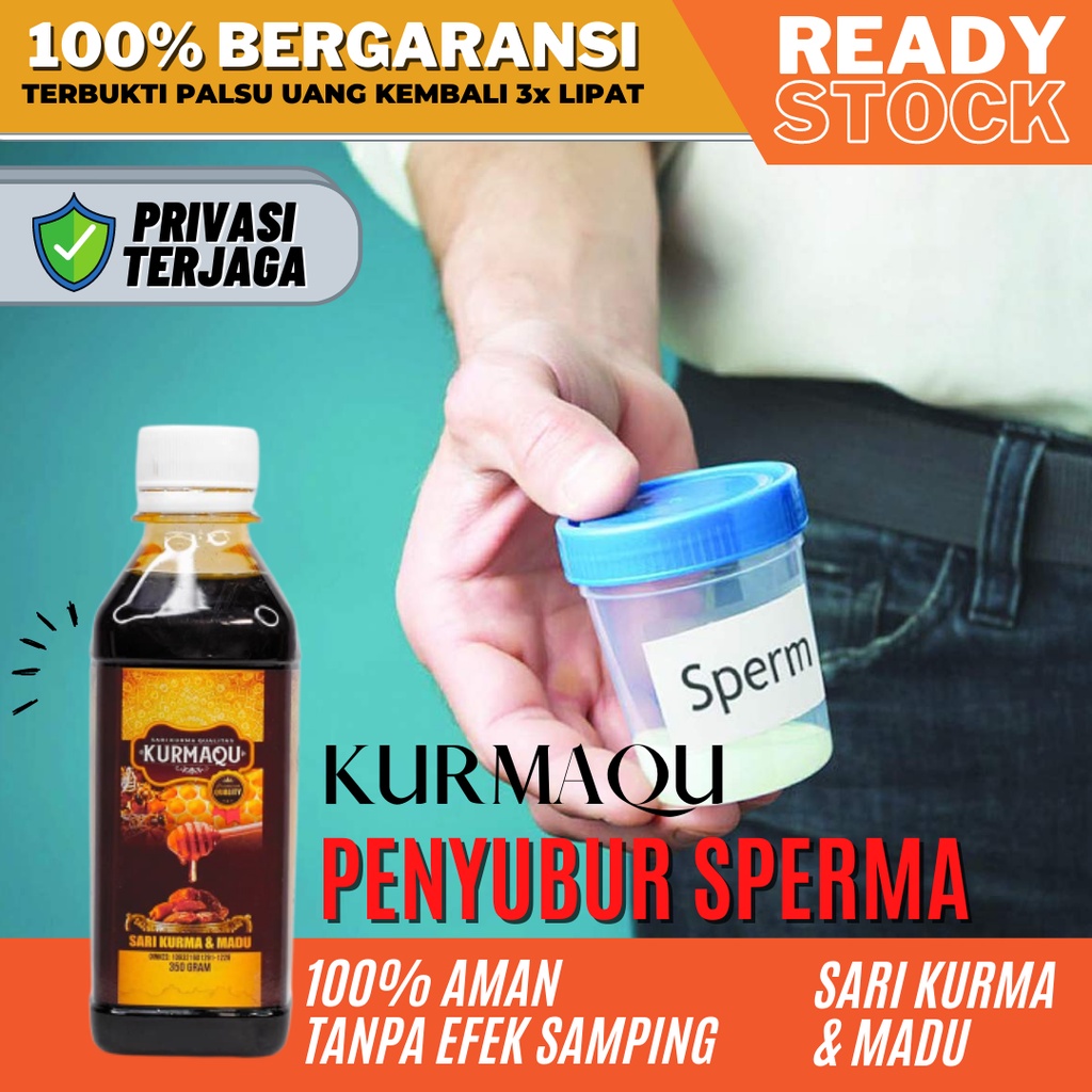 Obat Kesuburan Pria, Pengental Sperma, Penambah Sperma, Azoospermia - KURMAQU (Madu & Sari Kurma)