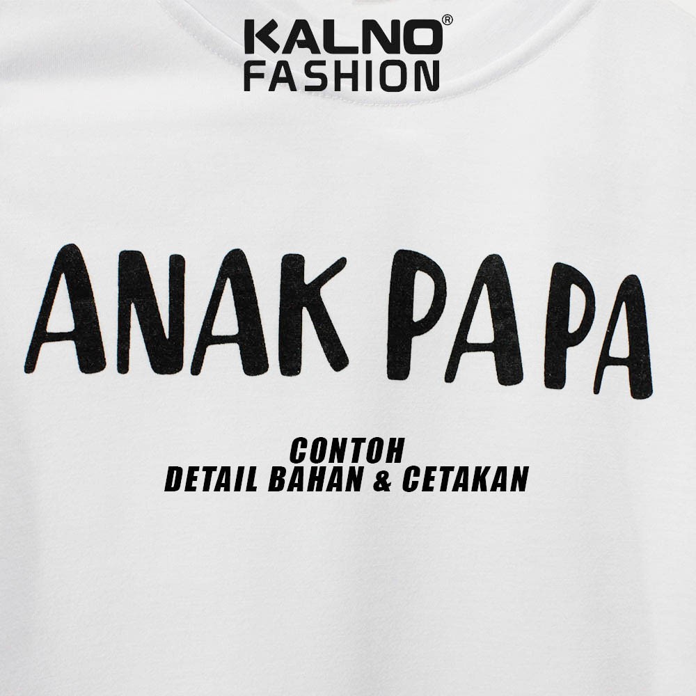 Baju Anak Print Sablon PAPA 032 Untuk Umur 1 - 5 Tahun, Ukuran SML Bahan Katun Polyester